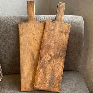 Hand Carved Wooden Rectangular Charcuterie boards 2x-MAKES A GREAT GIFT